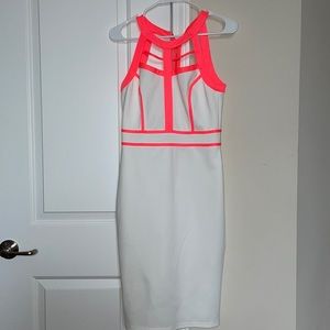 White and Pink Party Dress